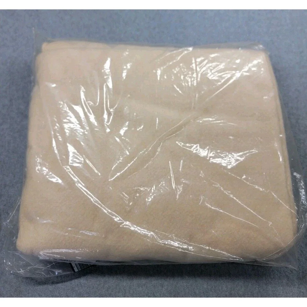 Owen Blankets Caprice Blanket Twin Full Bone‎ Cream Vintage 72x90 Polyester